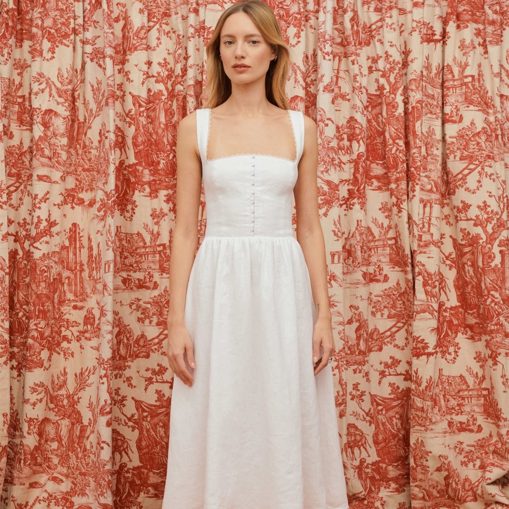 Reformation Tagliatelle Linen Dress